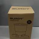 SURDY Automatic Cat Feeder with 5G WiFi, 20 Cups/5L Automatic Cat Food Dispenser for 2 Cats Smart Pet Feeder with APP Control for Remote Feeding (Black, 5L)