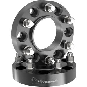 Wheel Accessories Parts 2 Pcs Hub Centric Wheel Spacers Adapters 6x5.5 6x139.7mm 1.25 Inch Thick 95.05mm Hub M14x1.50 14x1.5 Thread Stud Fits Toyota Tacoma Tundra Tacoma  Lexus LX600