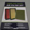 Cabin and Engine Air Filter Fits for 2024-2025 Trax, 2021-2025 Trailblazer, 2020-2025 Encore GX, Fits CF11966, CA12814, 42712666,JM966,JM2666