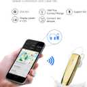 New Bee Bluetooth Earpiece V5.0 Wireless Handsfree Headset with Microphone 24 Hrs Driving Headset 60 Days Standby Time for iPhone Android Samsung Laptop Trucker Driver (Gold)