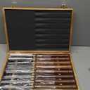 8-Pieces HSS Wood Turning Tools Lathe Chisel Set with Wooden Box, Wood Lathe Tools for Woodworking Projects