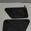 Hoolcar Rear Door Storage Pockets Side Organizer Bag Door Net Pocket Replacement Compatible with Jeep Wrangler JK JKU 2011-2017, Interior Storage Expansion Accessories, 2PCs