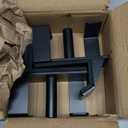 J Hooks for 3" x 3" Power Rack, Rubber Pad J-Hook for Power Cage, Bottom Reinforced Steel J Cups for Squat Rack