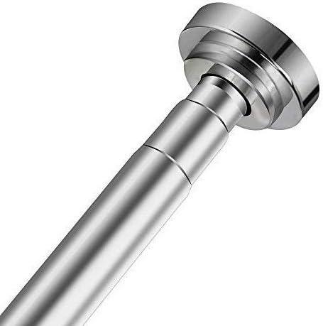 Jianxin Tension Shower Rods 32-54 Inches Never Rust + Non-Fall Down, 304 Stainless SteelSuper-Large Non-Slip Plate Spring Shower Curtain Rods Use Bathroom Kitchen Home Never Collapse No Drill