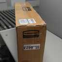 Rubbermaid Commercial Products Dustpan with Long Handle, Plastic, Black, Compatible with Any Broom for Lobby/Restaurant/Office/Home/Dog Pooper Scooper, 12.50" Wide