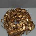 Jutom 9 Ft Gold Christmas Bay Leaf Garland Decoration Gold Bayleaf Garland for Christmas Fireplace Front Door Stairs Decoration Xmas Holiday Winter Engagement Birthday Wedding Supplies