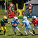 4 x Football Party Balloon Set  Includes Goal Post & 2 Football Player Balloons, Perfect for Birthday, Tailgate & Game Day Celebrations