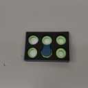 Yogi Fidget Toy Silent Sensory Spinner for Adults & Kids Stress Relief Fidgets for ADHD, Anxiety Fidget Toys for Adults Includes 5 Finger-Fit Rings Work, School & Travel Ocean (Blue-Пreen)