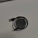 AGVEE 0.3ft Fixed / 2.3ft Extend USB-C to C Charger Cable Mountable One Way Retractable 60W Fast Charging Cord, Pocket-Sized for iPhone 16 15, Samsung, Android, Desk Organizer, Black