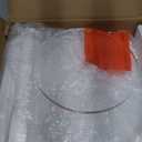 9.8" Round Clear Acrylic End Table - Modern Small Space Side Table for Living Room, Bedroom, Office, Outdoor | Sturdy, Easy to Install, Multi-Purpose