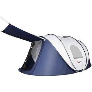 Camping Pop Up Tent, 2-4 Person Automatic Easy Setup Tents, 2 Doors-Instant Popup Family Tents for Camping, Hiking, Traveling