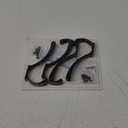 Hanging Coat Hooks Wall Mount - Heavy Duty (30LB), Large Coat Hanger Wall Hangers, Metal Hooks For Towels, Backpacks, Hats, Jackets, Keys, Bags, Robes, Dog Leashes (6 Pack) (Black)