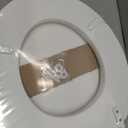 Plexon Soft Cushioned Toilet Seat, Round, White, Slow-Close Lid & Seat, Quick-Release Hinge, Easy To Clean & Change