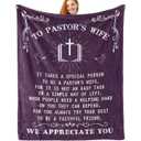 Pastor Wife Appreciation Gifts for Pastor''s Wife Throw Blanket to Pastors Wife Gift for Women Christmas Christian Birthday Gift for Preacher‘s Wife Blanket 60x80inches