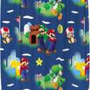 Franco Kids Room Window Curtains Drapes Set, 82 in x 63 in, Super Mario