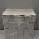 Kuchoow Acoustic Wall Panels for Recording Studio Sound Absorbing, Brick Pattern 19 Pack White Decorative Self Adhesive Art Acoustical Treatment Tiles for Ceiling Door and Bedroom 12''×12''×0.4'' Beige