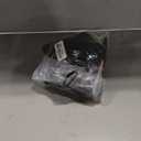 Charmo Strapless High Waisted Bikini Sets for Women Tummy Control Scallop Ribbed Bandeau Swimsuit Lace up Bathing Suits (Large, Black)