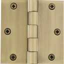 Nostalgic Warehouse Ball-Tip Residential Door Hinge with Square Corners