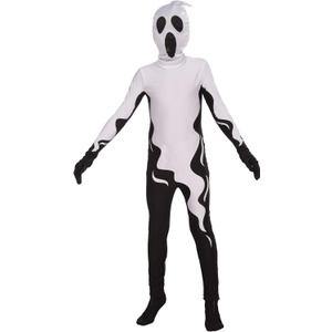 Rubies Child's Forum I'm Invisible Costume Stretch Bodysuit, Floating Ghost, Large (White)