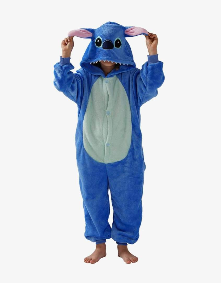 Unisex Children Animal Onesie Pajamas,Kids Flannel Halloween Cosplay Costume/Homewear/Sleepwear Size 125/140