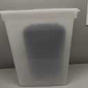 IRIS USA Airtight Dog Food Storage Container, Up to 38 lbs, Attachable Wheels, For Dog Cat Bird and Other Pet Food Storage Bin, Keep Fresh, Easy Mobility, BPA Free, Navy/Pearl