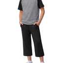 2 x JoyMotion Boys 2 Piece Outfit Set, Light Mix Gray/Black, 8-9 Years (Gray)