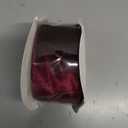 Ribbli Burgundy Velvet Wired Ribbon 2.5 Inch Velvet with Satin Christmas Ribbon for Gift Wrapping Christmas Tree Decoration Crafts Wreaths Supplies-Continuous 10 Yards