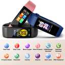 Fitness Tracker with Step/Distance/Calories Counter, Activity Tracker with Heart Rate Monitor, Slim Style Watch IP68 Waterproof, Sleep Monitor Tracker, Pedometer Watch for Women Men