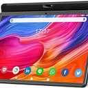 Tablet 10.1 inch Android Tablet 2025 Latest Update Octa-Core Processor with 64GB Storage, Dual 13MP+5MP Camera, WiFi, Bluetooth, GPS, 512GB Expand Support, IPS Full HD Display (Black)