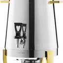 VEVOR Stainless Steel Beverage Dispenser, 3.4 Gallon Drink Dispenser with Alcohol Burner, Hot & Cold Drink Dispensers with Spigot for Coffee Tea Hot Water, Ideal for Restaurants, Hotels, Parties