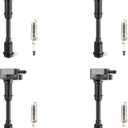 JDMON Ignition Coils Pack and Spark Plug Compatible with Ford Escape 2013-2016, Fusion 2013-2014,Fiesta 2014-2019,Transit Connect 2014-2016 1.6L UF674 94769 BM5Z12029B