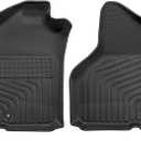 TAPTES Floor Mats for Dodge Ram 1500 Crew Cab (Quad Cab) 2002-2008 | for Ram 2500/3500 Crew Cab 2003-2009 | All Weather Car Carpet Liners | Front 1st Rubber Truck Interior Accessories