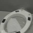 HealthSmart Enhanced Comfort 5" Raised (Round) Toilet Seat Risers for Seniors 5 Slip Resistant Pads FSA/HSA Eligible Padded Toilet Seat Elevation 15.7 x 15.2 x 6.1