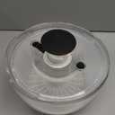 OXO Good Grips Salad Spinner | Lettuce Spinner | Fruit Washer | Fruit Washing Bowl with Strainer | Vegetable Cleaner | Salad Cleaner | Lettuce Washer | 6.22 Quart Capacity (White)