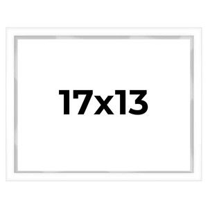 17x13 Shadow Box White Contemporary Frame - Interior Size 17x13 by 1 Inches Deep - White Frame is Made to Display Items Up to 1 Inches Deep! Includes Shatter Resistant Acrylic, Backing, Hardware