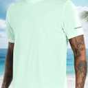 1 or 3 Pack Men's Rash Guard UPF 50+ Sun Protection Short Sleeve T-Shirts Lightweight Quick Dry SPF UV Swim Tees (L)