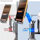eSamcore Tablet Holder for Car Cup Holder Mount, 14" Height Adjustable iPad Holder for Truck, Cupholder Tablet Stand with Extra Drink Holder, Fits iPad Pro Air Mini, iPhone 17 16 Pro Max, Galaxy Tab