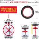 Dust Bin Top Fixed Sealing Ring Compatible with Dyson V11 V15 SV14 SV15 SV22 Vacuum Cleaner Dust Bucket/Dirt Cup Replacement Parts, Vacuum Cleaner Repair Accessories