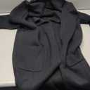 GRECERELLE Black Womens Long Sleeve Open Front Cardigans Sweater Casual Ribbed Knit Jackets Outerwear with Pockets, S, Black