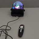 Disco Ball Party Lights Sound Activated Strobe DJ Stage Lighting for Indoor Room Outdoor Dance Floor Parties Birthday Rave Home Karaoke Halloween Christmas Wedding Show Bar Club Decorations (Black)