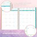 2 x 2026 Monthly Planner - Monthly Planner 2026, Jan. 2026 - Dec. 2026, 9" x 11", 12-Month Planner, Tabs & Pocket, Twin-Wire Binding - Rosy Pink