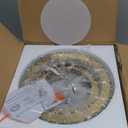 Suenigle Dimmable Modern Luxury Crystal LED Flush Mount Ceiling Light,11 Inch 24W/5CCT 3000K-6000K Gold Close to Ceiling Light Fixture r for Kitchen,Entryway,Laundry Room,Porch