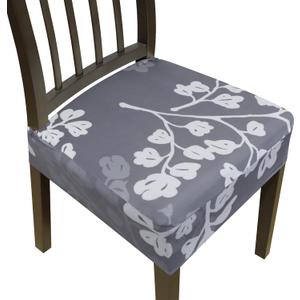 Dining Chair Covers,Seat Covers for Dining Room Chairs Set of 4,Stretch Kitchen Chair Covers,Removable Washble Dining Room Chair Seat Cover,Chair Slipcovers Protector (Pattern 12,With Zipper) (Branches and Leaves1) Dining Chair Covers,Seat Covers for Dining Room Chairs Set of 4,Stretch Kitchen Chair Covers,Removable Washble Dining Room Chair Seat Cover,Chair Slipcovers Protector (Pattern 12,With Zipper) (Branches and Leaves1)