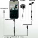 USB C Mini Microphone Karaoke, Portable ASMR Microphone for Android Phone/iPhone 15/Laptop/Mac, Wired Mic for Voice Recording, Singing, Interviews, Vlogs, YouTube, TIK Tok (Silver)