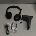 Voistek Wireless Headset with Mic for Work,Bluetooth Headset with Noise Canceling Microphone & Dongle,Charging Base & Mic Mute for Work from Home/Office/PC/Laptop/Computer/Cellphone