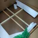 Vasitelan Adjustable Wooden Jigsaw Puzzle Table with Wheels, Puzzle Tables Fits 1500 Piece Puzzles,Wooden Puzzle Board for Adults (Blue, Without Drawer)