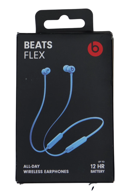 Beats Flex Wireless Earbuds - Apple W1 Headphone Chip, Magnetic Earphones, Class 1 Bluetooth, 12 Hours of Listening Time, Built-in Microphone - Flame Blue