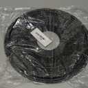 black Ekena Millwork CMP13BA Baltimore Thermoformed PVC Ceiling Medallion (Fits Canopies up to 5 1/4"), 13"OD x 3 1/2"ID x 3/4"P