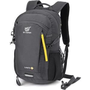 SKYSPER Small Hiking Backpack, 20L Lightweight Travel Backpacks Hiking Daypack for Women Men (Lantc20-darkgray)