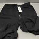 JEKAOYI Womens Drawstring Sweatpants, High Waisted Lightweight Lounge Straight Leg Casual Pants with Pockets Black L